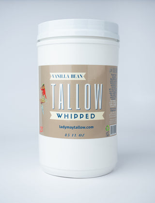 Vanilla Whipped Tallow | All Natural Moisturizer Size 2oz-85oz