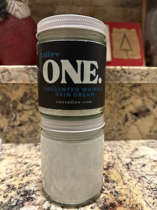 ONE. Whipped Tallow, All Natural UNSCENTED Tallow Moisturizer