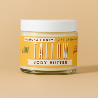 Manuka Honey + Rosehip Tallow Body Butter – Deeply Nourishing & Repairing Natural Skincare