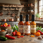 Hot Sauce 3-Pack Gift Set - Original, Habanero & Sweet Heat | Small Batch Restaurant Made | Lady May