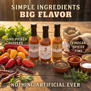 Hot Sauce 3-Pack Gift Set - Original, Habanero & Sweet Heat | Small Batch Restaurant Made | Lady May