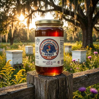 2lb Raw Honey Glass Jar | Small-Batch, Farm-Grown | The Lady May