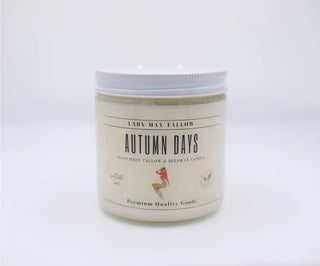 Autumn Days Tallow & Beeswax Candle | All Natural, Non-Toxic, Clean Burning
