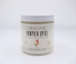 Pumpkin Spice Tallow & Beeswax Candle | All Natural, Non-Toxic, Clean Burning