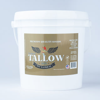 Unscented Bulk Beef Tallow - 8 Pounds - WHOLESALE (Case of 4)