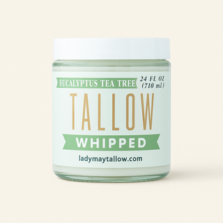 Eucalyptus Tea Tree Whipped Tallow – 120,000+ Sold | Grass-Fed Beef Tallow Skincare | Lady May Tallow