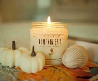 Pumpkin Spice Tallow & Beeswax Candle | All Natural, Non-Toxic, Clean Burning