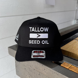 Lady May Tallow Merch | Tallow > Seed Oil | Embroidered Snapback Hat