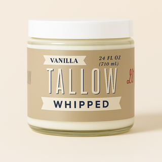 Vanilla Whipped Tallow Moisturizer – 120,000+ Sold | Premium Beef Tallow Skincare | Lady May Tallow