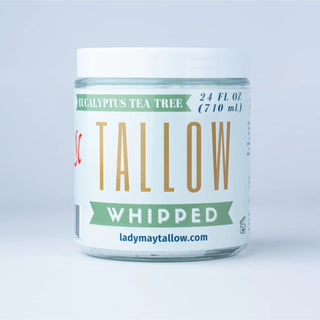 Eucalyptus Whipped Tallow | All Natural Moisturizer Size 2oz-24oz