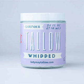 Lavender Whipped Tallow | All Natural Moisturizer Size 2oz-24oz