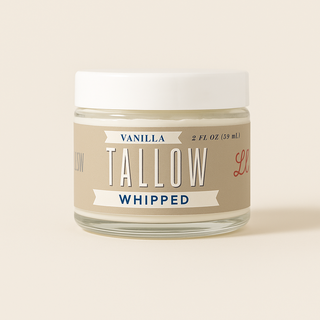 Vanilla Whipped Tallow Moisturizer – 120,000+ Sold | Premium Beef Tallow Skincare | Lady May Tallow