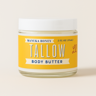 Manuka Honey + Rosehip Tallow Body Butter – Deeply Nourishing & Repairing Natural Skincare