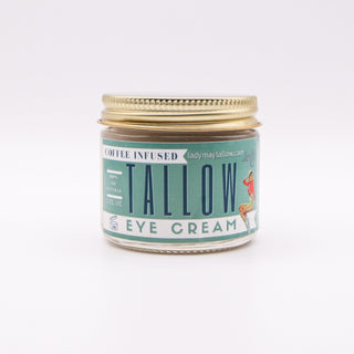 Coffee-Infused Tallow Eye Cream | Beef Tallow | Anti-Aging & Hydrating Eye Treatment