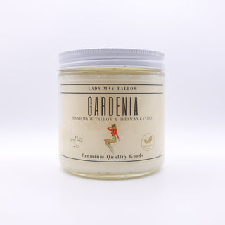 Gardenia Tallow & Beeswax Candle | All-Natural, Non-Toxic, Clean-Burning