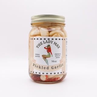 Zesty Pickled Garlic - 16oz | The Lady May