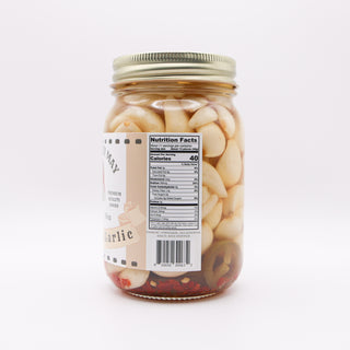 Zesty Pickled Garlic - 16oz | The Lady May