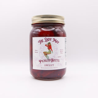 Sweet Pickled Beets, 16oz, Premium Quality Goods by The Lady May