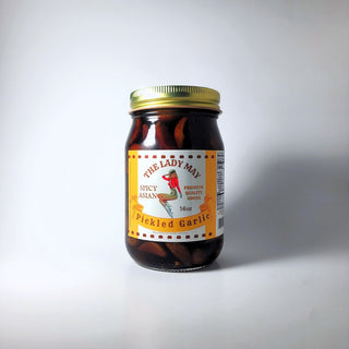 Spicy Asian Pickled Garlic - 16oz | The Lady May