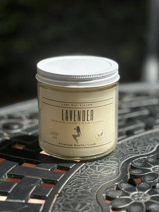 Lavender Tallow & Beeswax All natural non-toxic Candle