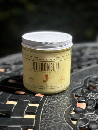Citronella Tallow & Beeswax Candle