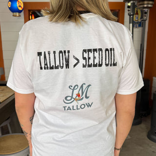 Lady May Tallow Merch | Tallow > Seed Oil | T-Shirt