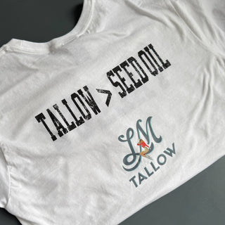 Lady May Tallow Merch | Tallow > Seed Oil | T-Shirt