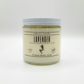 Lavender Tallow & Beeswax All natural non-toxic Candle