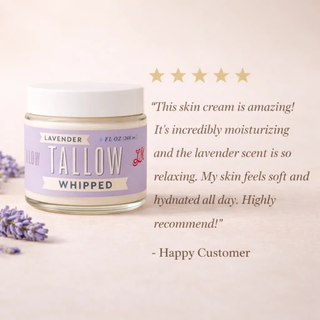 Lavender Tallow Gift Set - Premium Relaxation Bundle | Skincare, Candle & Soap