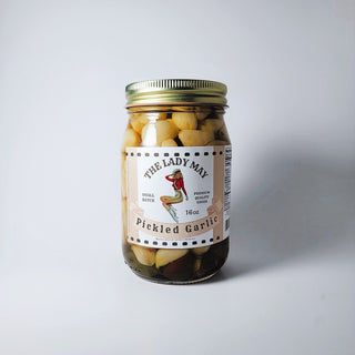 Zesty Pickled Garlic - 16oz | The Lady May