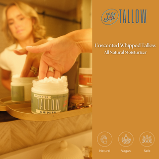 Vanilla Whipped Tallow Moisturizer – 120,000+ Sold | Premium Beef Tallow Skincare | Lady May Tallow