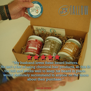 Tallow Man Bay Rum Beard + Body Butter | Men's Grooming | Grass-Fed Tallow | 9oz