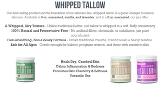 Whipped Tallow Trio - Scented (9oz)