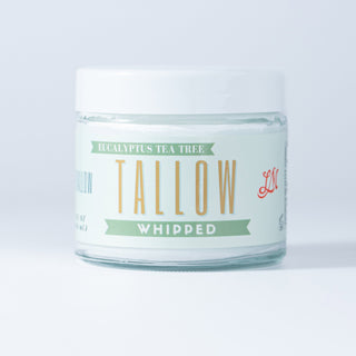 Eucalyptus Tea Tree Whipped TALLOW Moisturizer | 100% Natural Skincare | Deep Hydration for Face & Body - WHOLESALE