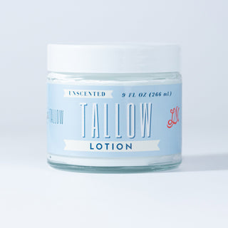 Unscented TALLOW Lotion - All Natural Beef TALLOW Moisturizer - WHOLESALE