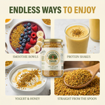 Honeymakers Raw Bee Pollen Granules (24 oz) – 100% Pure, Unheated Superfood – Non-GMO & Gluten-Free