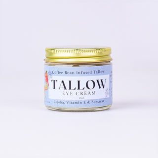 All-Natural Deluxe Tallow Candle Gift Box | Unscented Whipped Tallow and Candle, Unscented Tallow Balm, Coffee Infused Tallow Eye Cream