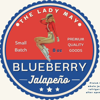 Blueberry Jalapeño Pepper Jelly, 8oz, Premium Quality Goods by The Lady May