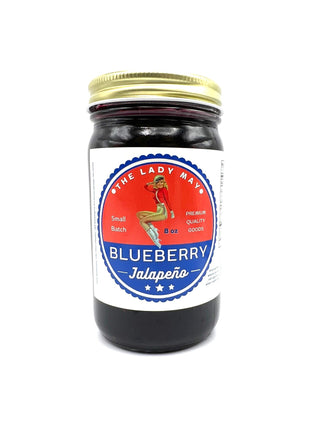 Blueberry Jalapeño Pepper Jelly, 8oz, Premium Quality Goods by The Lady May