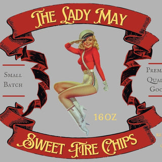 Sweet Fire Pickle Slices, 16oz, Premium Quality Goods by The Lady May