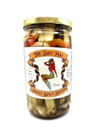 Dill Pickle Spears, 24oz, Premium Quality Goods by The Lady May