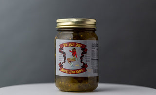 Sweet Fire Pickle Slices, 16oz, Premium Quality Goods by The Lady May