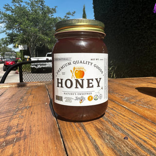 All Natural Raw Unfiltered Honey - 12oz - Squeeze Bottle