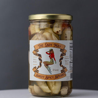 Sweet & Spicy Pickle Spears, 24oz, Premium Quality Goods by The Lady May