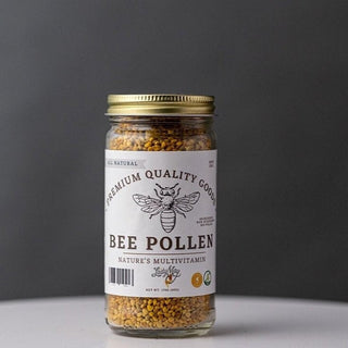 Bee Pollen and Raw Honey - 6oz- Organic Superfood Duo