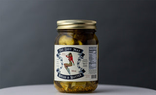 Sweet Bread & Butter Pickle Slices, 16oz, Premium Quality Goods by The Lady May