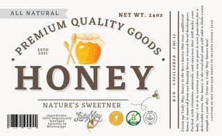 All Natural Raw Unfiltered Honey - 9oz