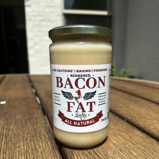 Rendered Bacon Fat, 24oz For Sautéing, Baking and Finishing, All Natural Bacon Grease