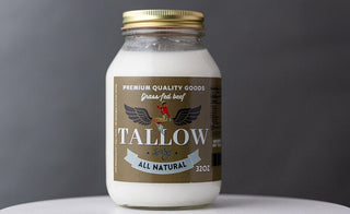 Unscented Grass Fed Beef Tallow - 2 Pounds