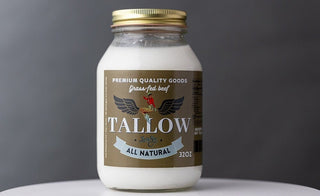 Unscented Grass Fed Bulk Beef Tallow - 8 Pounds